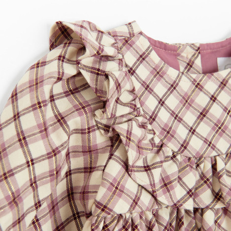 Рокля с дълъг ръкав, цвят: Микс