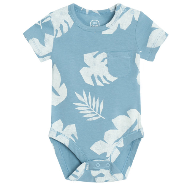 Боди с къс ръкав, цвят: Син