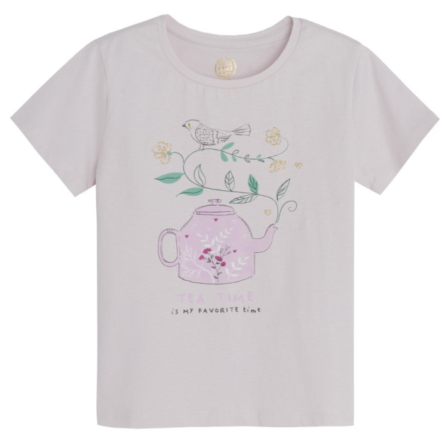 Тениска с къс ръкав, цвят: Лилав