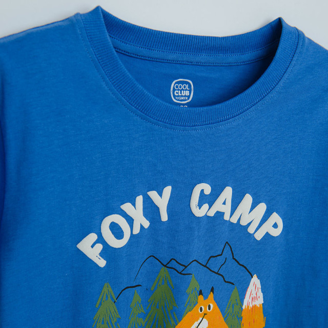 Тениска с къс ръкав, цвят: Син