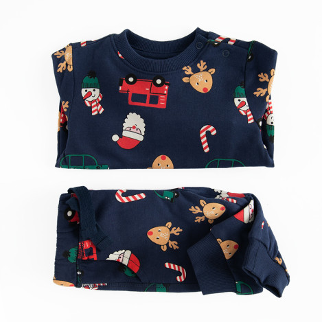 Спортен комплект 2бр., цвят: Морско син