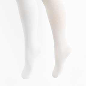 Чорапогащи 2бр., цвят: Бял