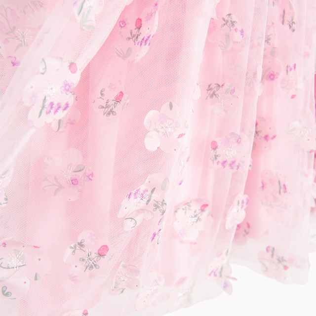 Рокля с къс ръкав, цвят: Розов