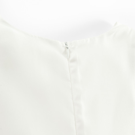 Рокля без ръкав, цвят: Бял