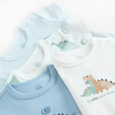 Боди с къс ръкав 4бр., цвят: Микс