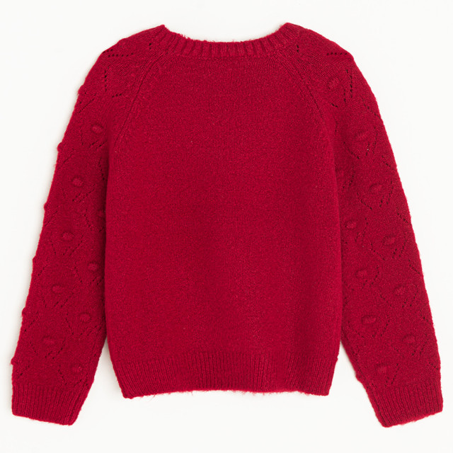 Пуловер, цвят: Червен