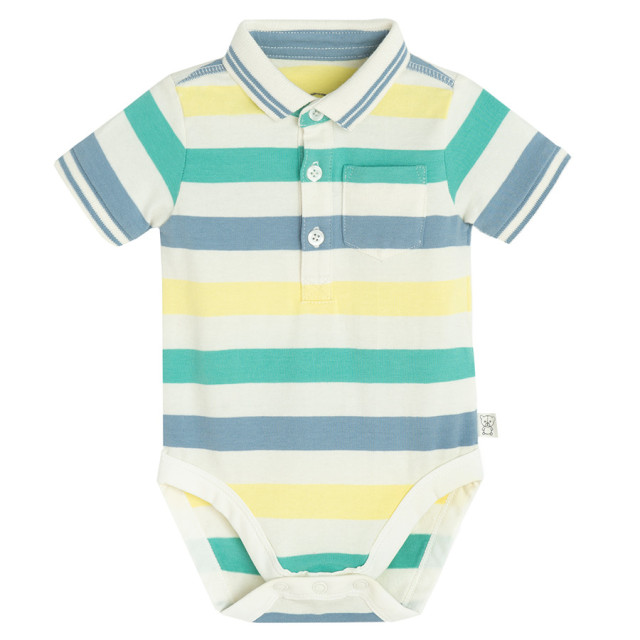 Боди с къс ръкав, цвят: Райе