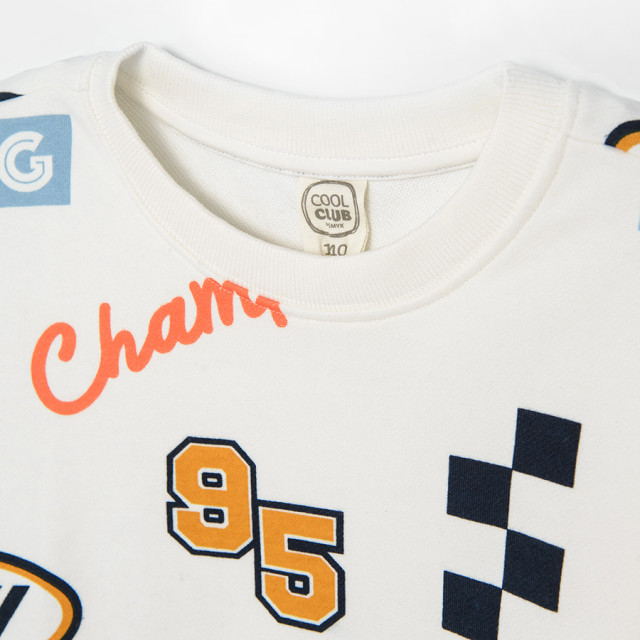 Блуза с дълъг ръкав, цвят: Кремав