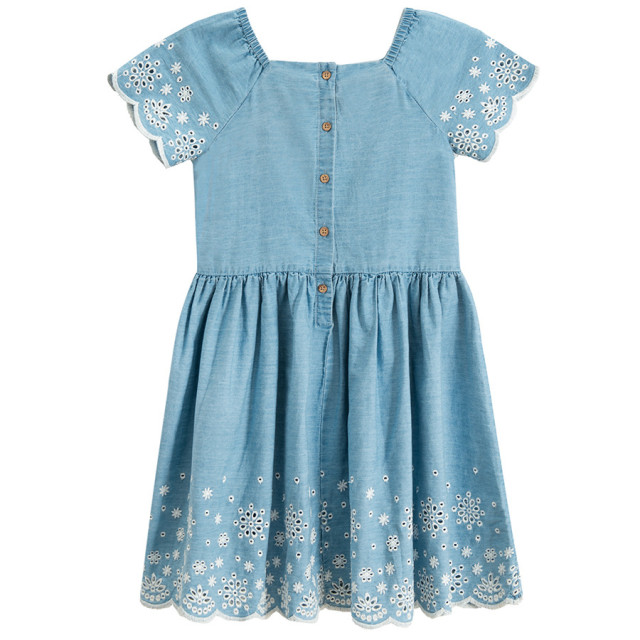 Рокля с къс ръкав, цвят: Син