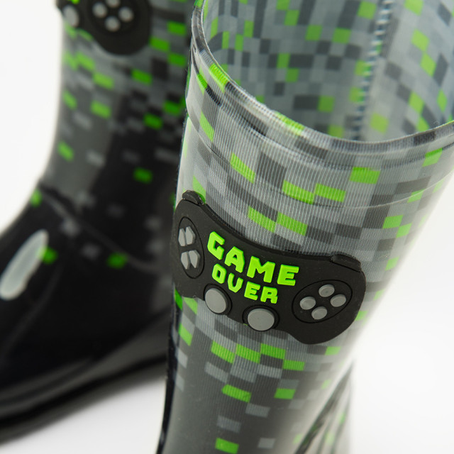 Гумени ботуши, цвят: Черен