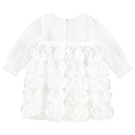 Рокля с дълъг ръкав, цвят: Бял