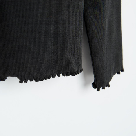 Блуза с дълъг ръкав, цвят: Графит