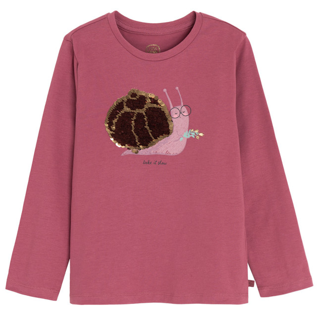 Тениска с дълъг ръкав, цвят: Бургунди