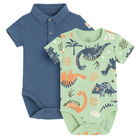 Боди с къс ръкав 2бр., цвят: Микс