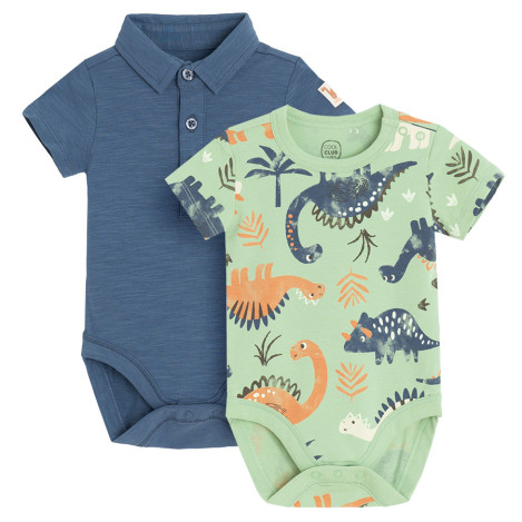 Боди с къс ръкав 2бр., цвят: Микс