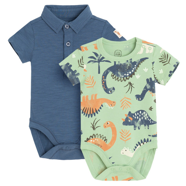 Боди с къс ръкав 2бр., цвят: Микс