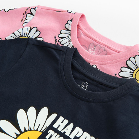 Тениска с къс ръкав 2бр. SMILEY, цвят: Микс