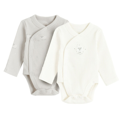 Боди с дълъг ръкав 2бр., цвят: Микс