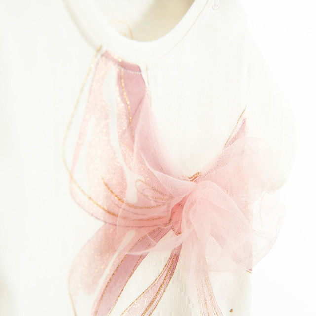 Тениска с къс ръкав, цвят: Бял