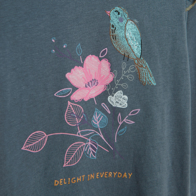 Блуза с дълъг ръкав, цвят: Графит