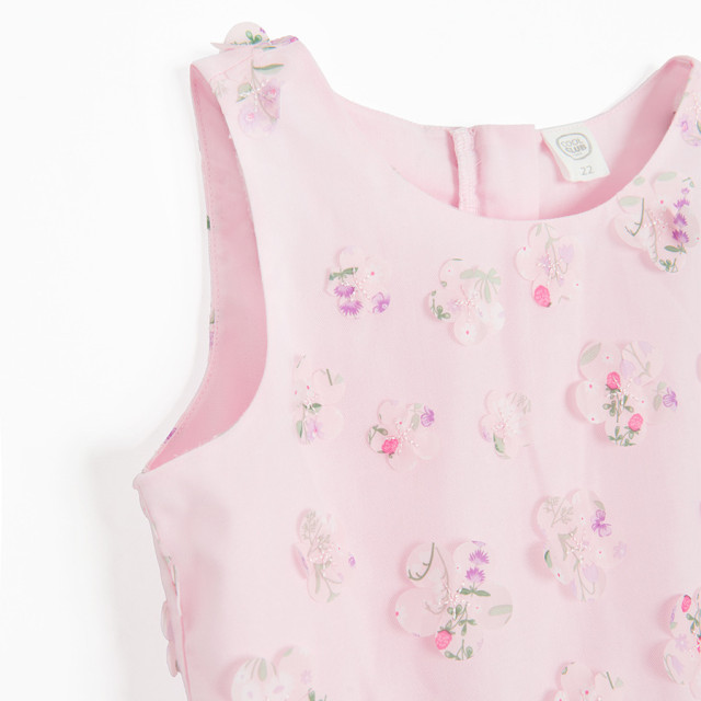 Рокля без ръкав, цвят: Розов