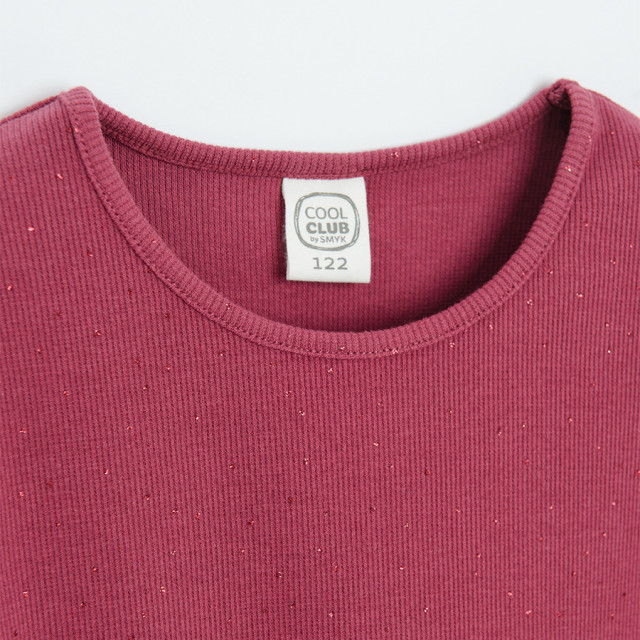 Рокля с дълъг ръкав, цвят: Бургунди