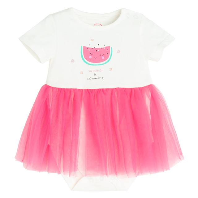 Боди с къс ръкав, цвят: Светло бежово