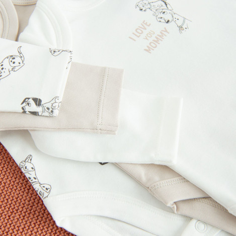 Боди с дълъг ръкав 3бр. 101 DALMATIANS, цвят: Микс