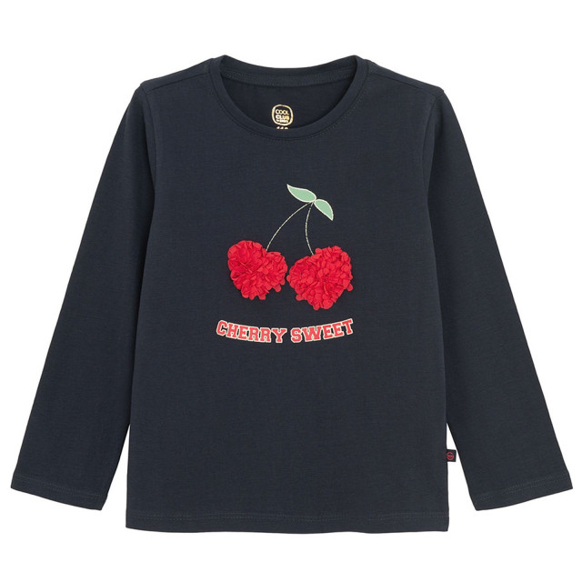 Тениска с дълъг ръкав, цвят: Син