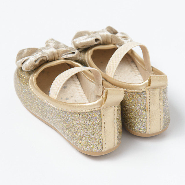 Балеринки, цвят: Златен