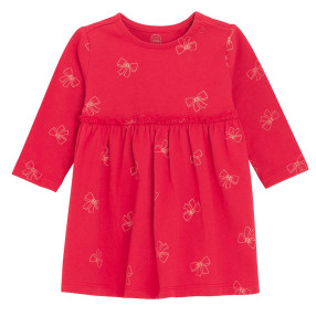 Рокля с дълъг ръкав, цвят: Червен