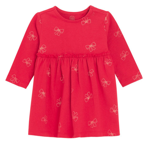 Рокля с дълъг ръкав, цвят: Червен