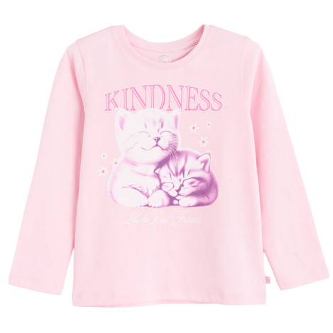 Тениска с дълъг ръкав, цвят: Розов