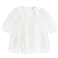 Рокля с дълъг ръкав, цвят: Бял