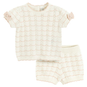 Комплект, цвят: Кремав