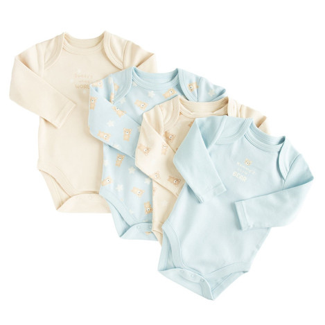 Боди с дълъг ръкав 4бр., цвят: Микс