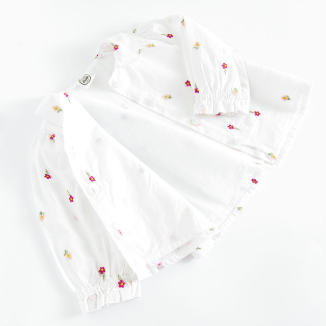 Блуза с дълъг ръкав, цвят: Кремав