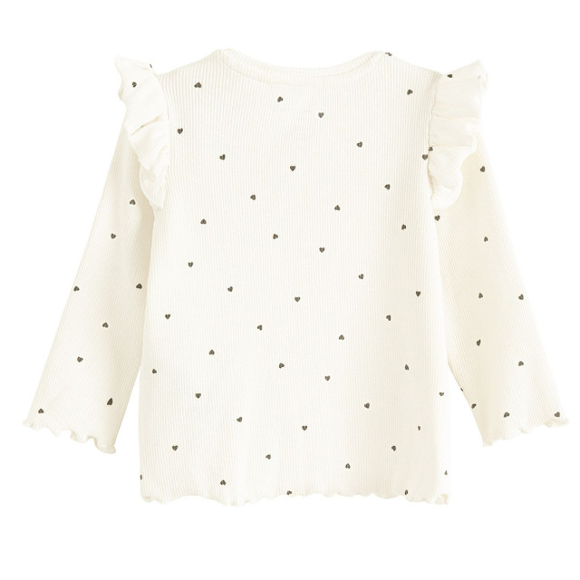 Блуза с дълъг ръкав, цвят: Бял