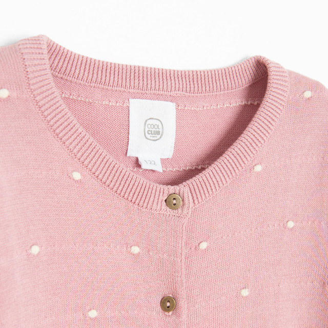 Жилетка, цвят: Светло розов