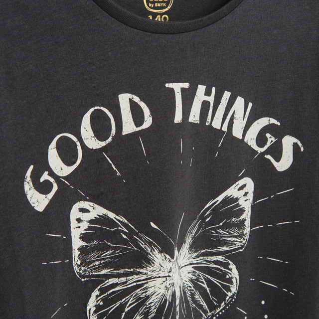 Тениска с дълъг ръкав, цвят: Графит