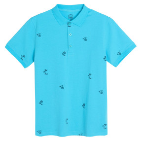 Тениска ПОЛО с къс ръкав, цвят: Син