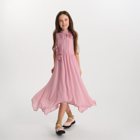 Рокля без ръкав, цвят: Розов