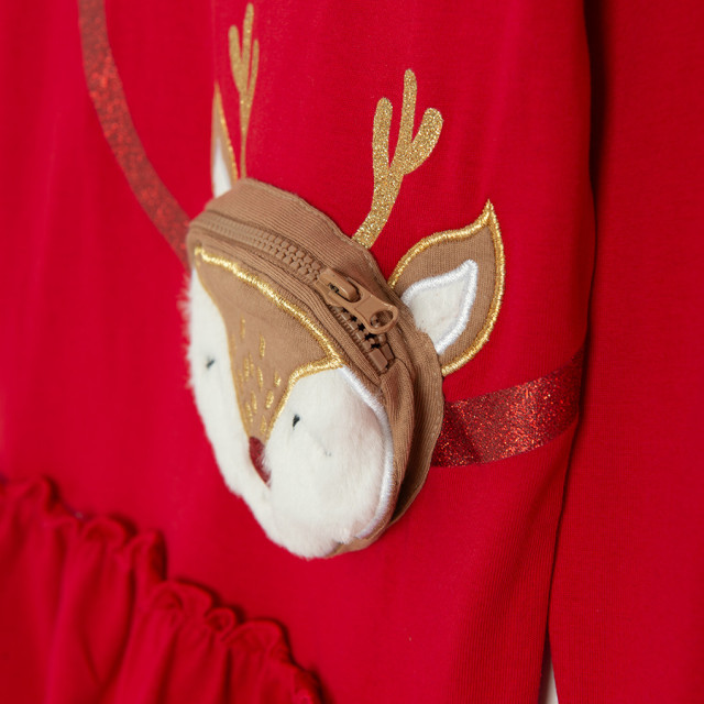 Блуза с дълъг ръкав, цвят: Червен