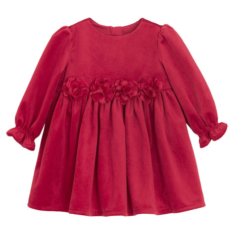 Рокля с дълъг ръкав, цвят: Червен