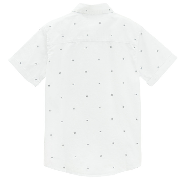 Риза с къс ръкав, цвят: Бял