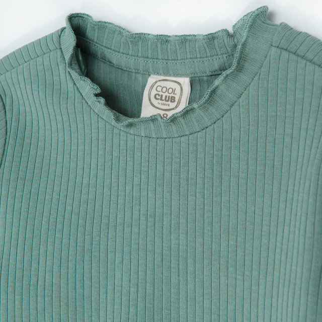 Тениска с дълъг ръкав, цвят: Зелен