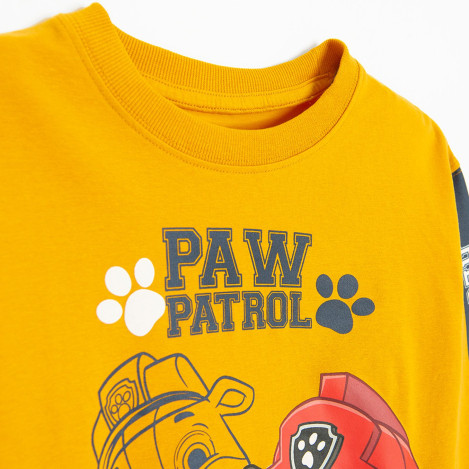 Блуза с дълъг ръкав PAW PATROL, цвят: Жълт