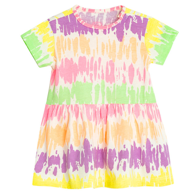 Рокля с къс ръкав, цвят: Микс