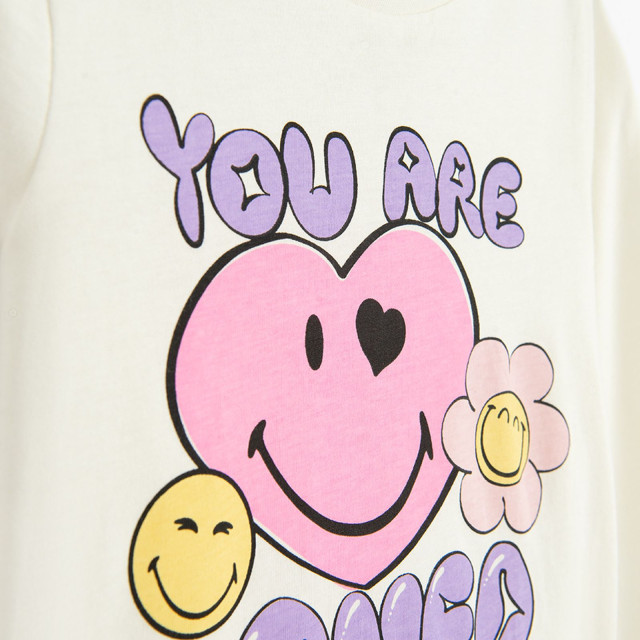 Пижама SMILEY, цвят: Бял