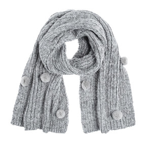 Шал, цвят: Сив